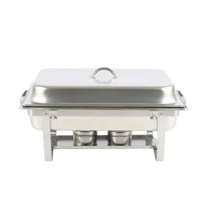CHAUFFE-PLATS CHAFING DISH RECTANGULAIRE AVEC COUVERCLE