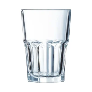 GOBELET VERRE RAYE FORME HAUTE 35CL